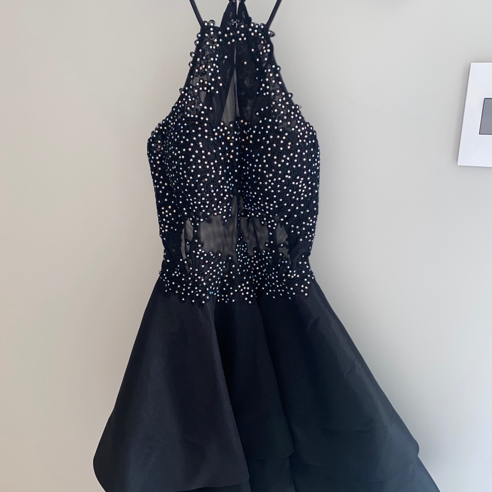 Blondie Nites Black/Sparkly Mini Dress! NWT!